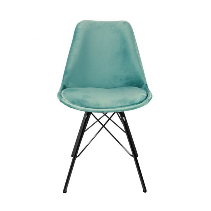 Kick collection - Stoel Velvet - Mintgroen
