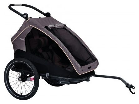 Remorque à Enfant XLC Duo S 20'' Gris Anthracite Beige