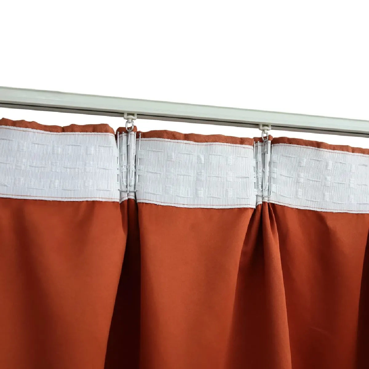 vidaXL Rideaux occultants 2 pcs 140x175 cm - Rouille