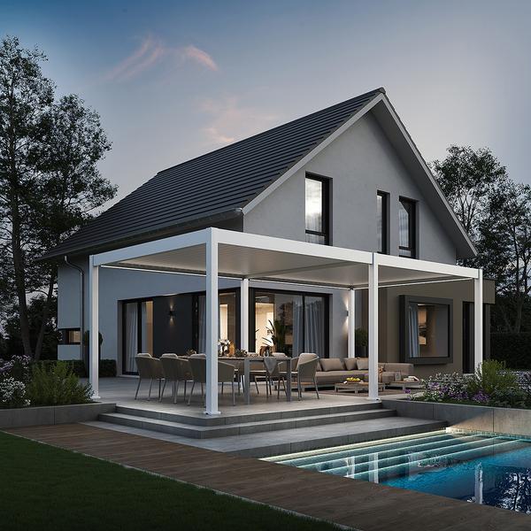 Weide Pergola LED E-Deluxe 3,6x7,2, ca.