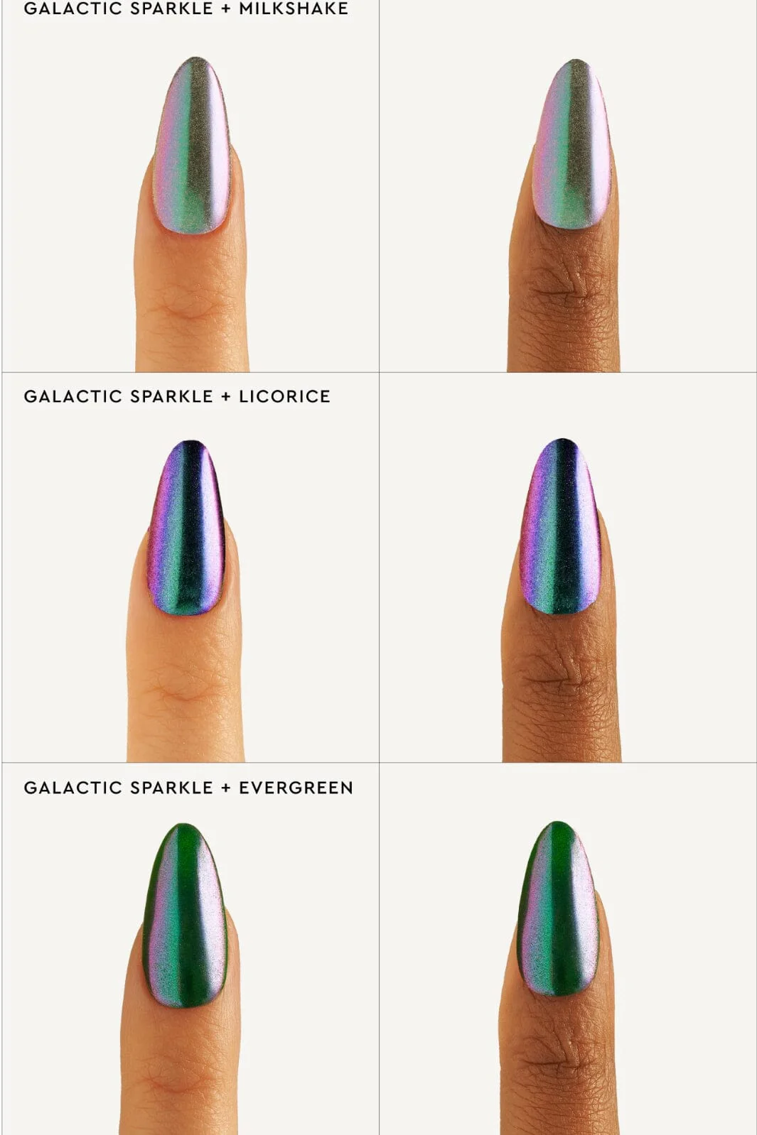 Le Mini Macaron Stardust Liquid Nail Powder galactic sparkle