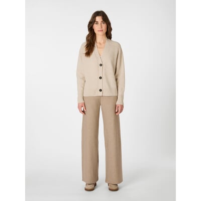 Damen-Strickjacke, Creme