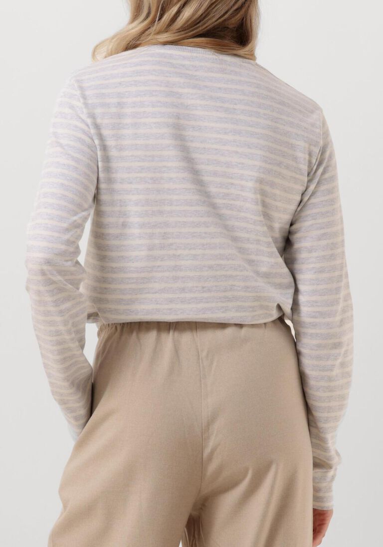 grijze penn & ink tops & t-shirts 516 sweater stripe