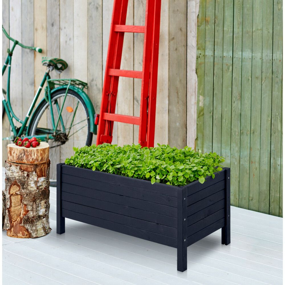 BLOMSTERKASSE PLUS TREND SVARTGRUNNET 88X37X39 CM