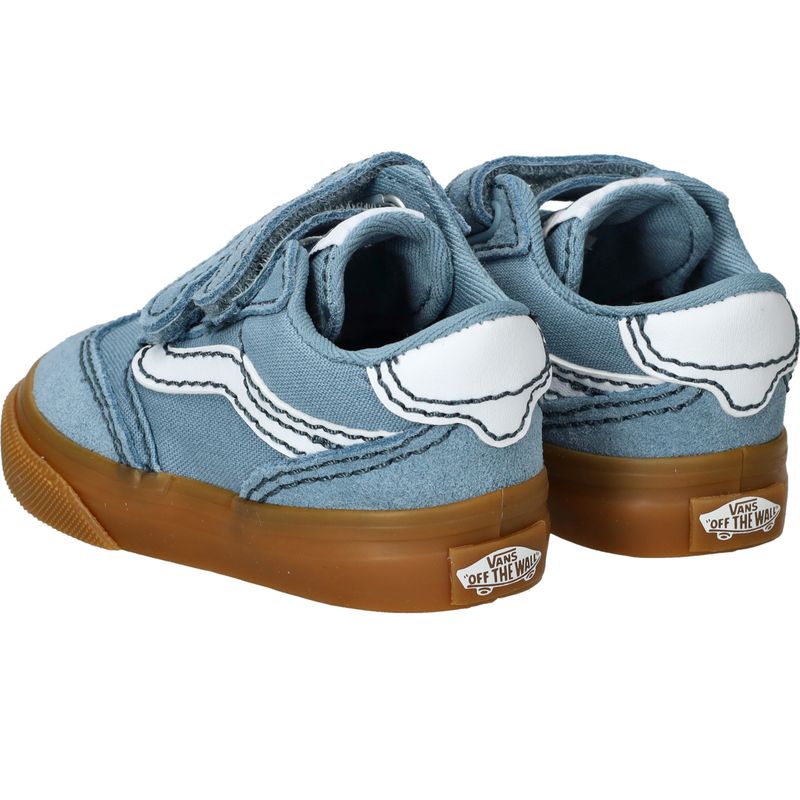 Vans Brooklyn LS V Sneakers Blauw Jongens