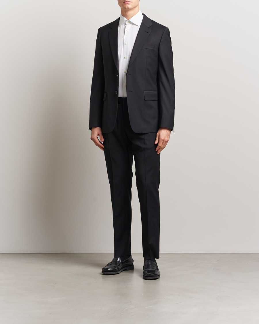 Filippa K Slim Wool Trousers Black
