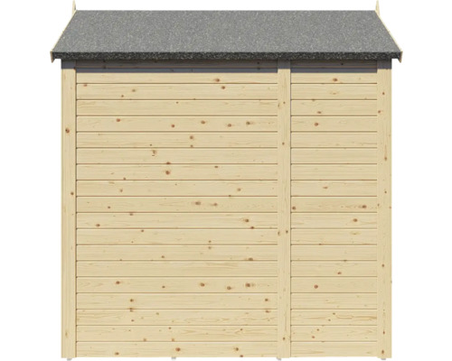 Alopex Medium tuinhuis met vloer, 134 x 190 cm, natuurlijke afwerking