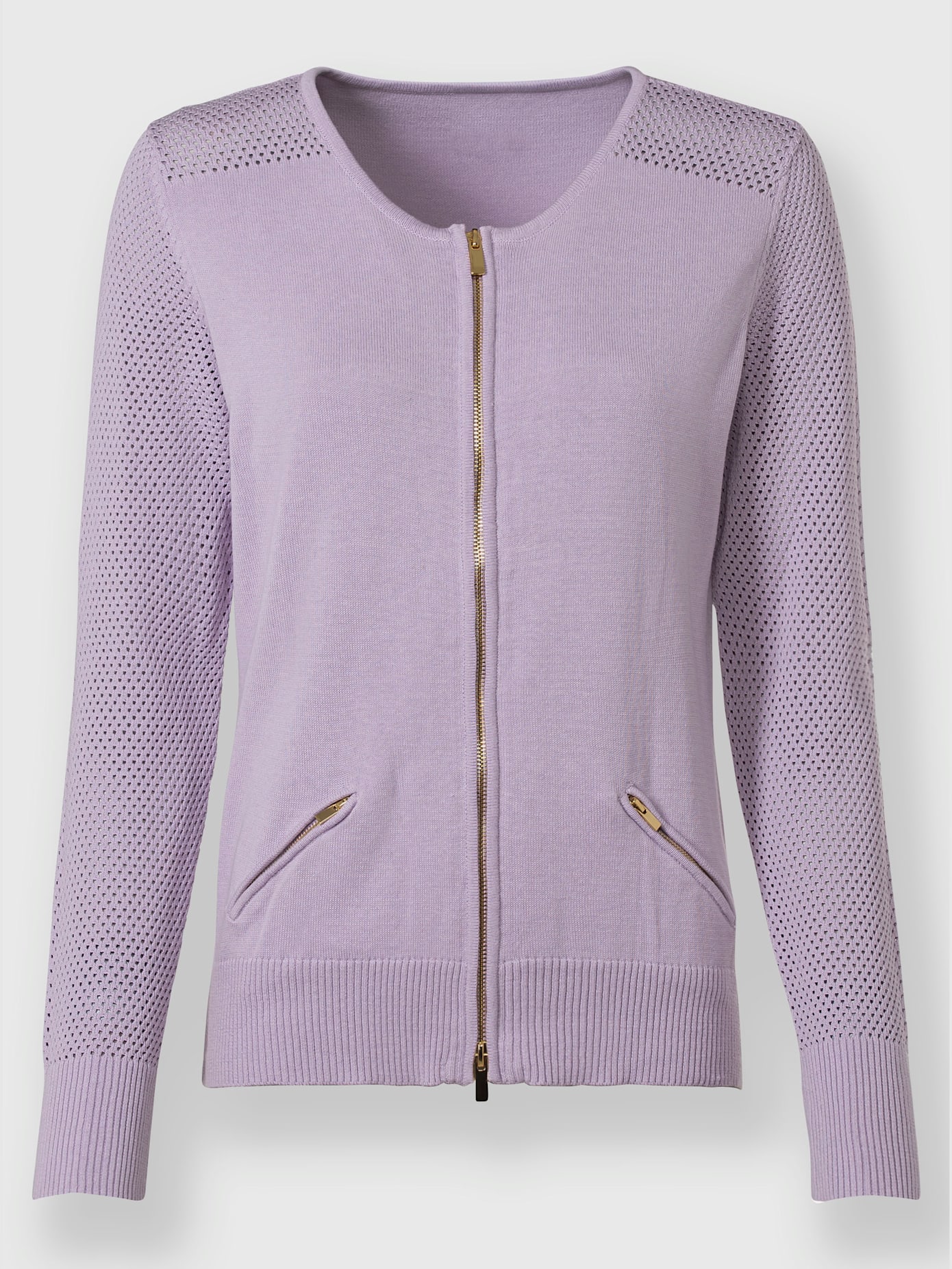 Cardigan motif tricot ajouré tendance