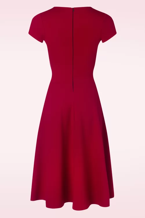 Vintage Chic for Topvintage Esmeralda swing jurk in lipstick rood