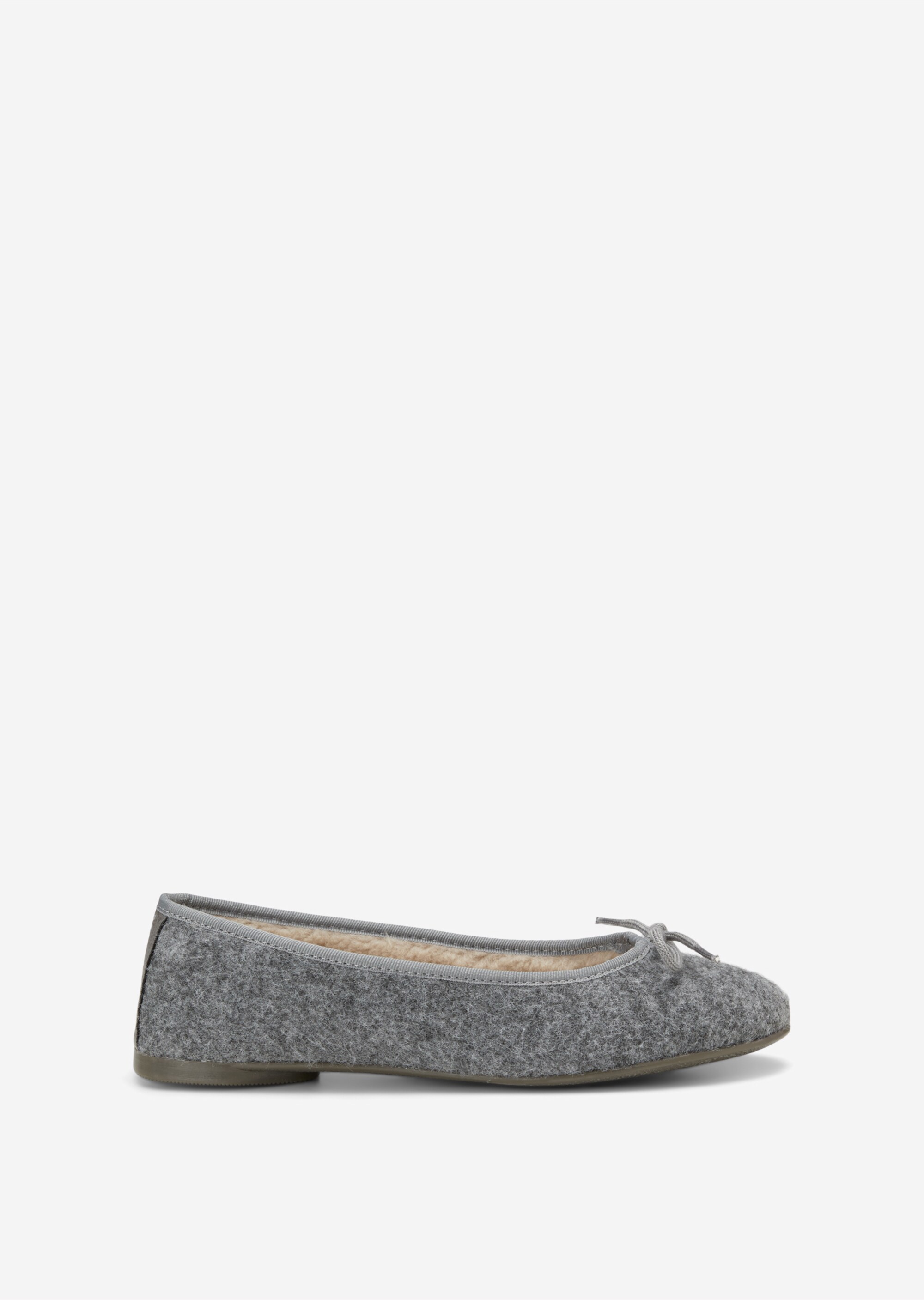 Ballerina-Hausschuhe mit flauschigem Teddyfutter