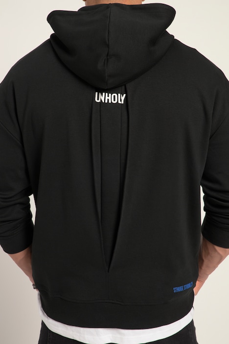 STHUGE Hoodie, Langarm, oversized, Rückenfalte mit Print, bis 8 XL