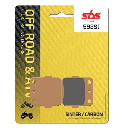 Plaquettes de freins SBS 592SI Sinter Métal Fritté Racing avant/arrière (selon modèle)