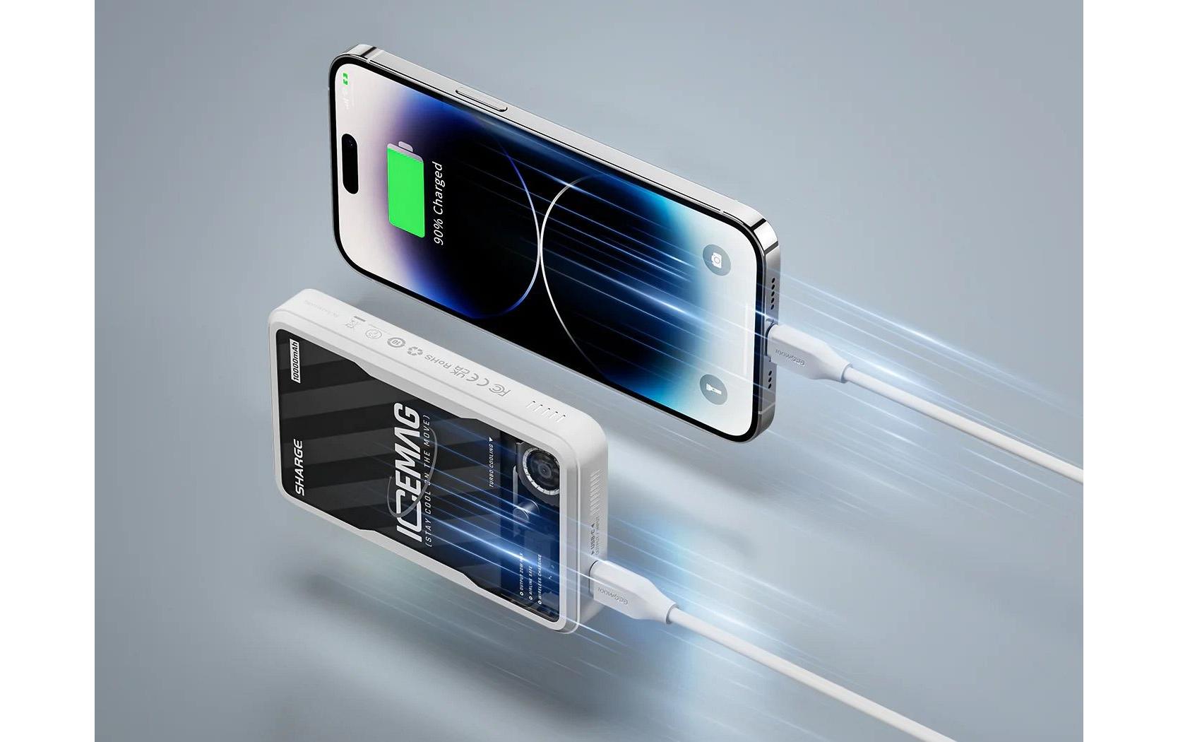 Powerbank ICEMAG 10000 mAhHandliche Powerbank im futuristischen Design