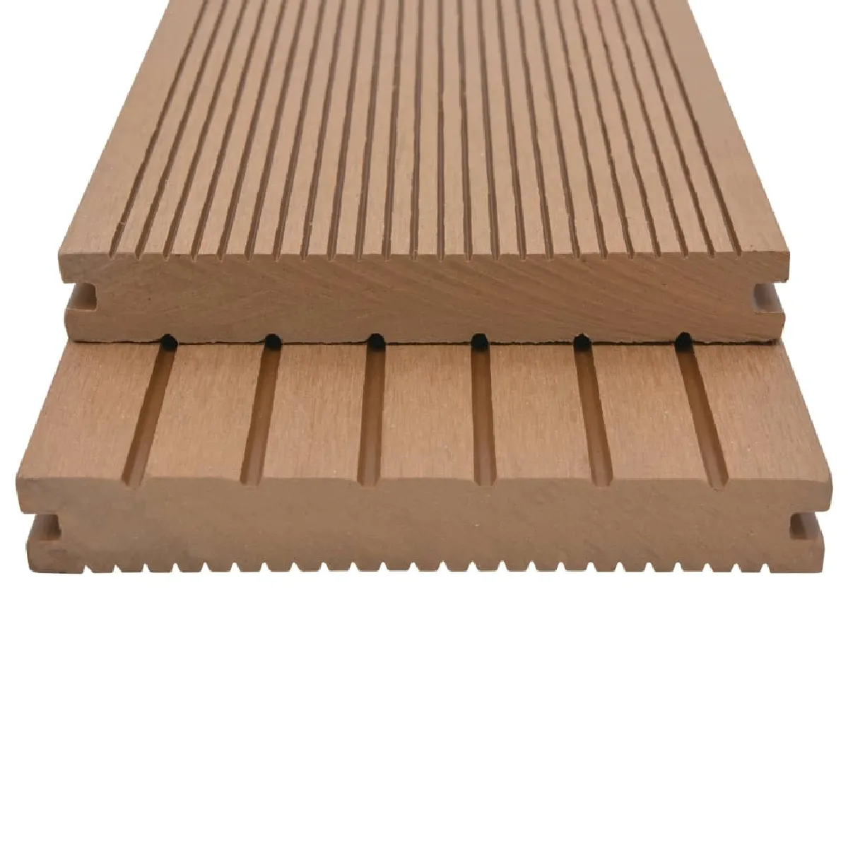 vidaXL Panneaux terrasse solides 10m² teck