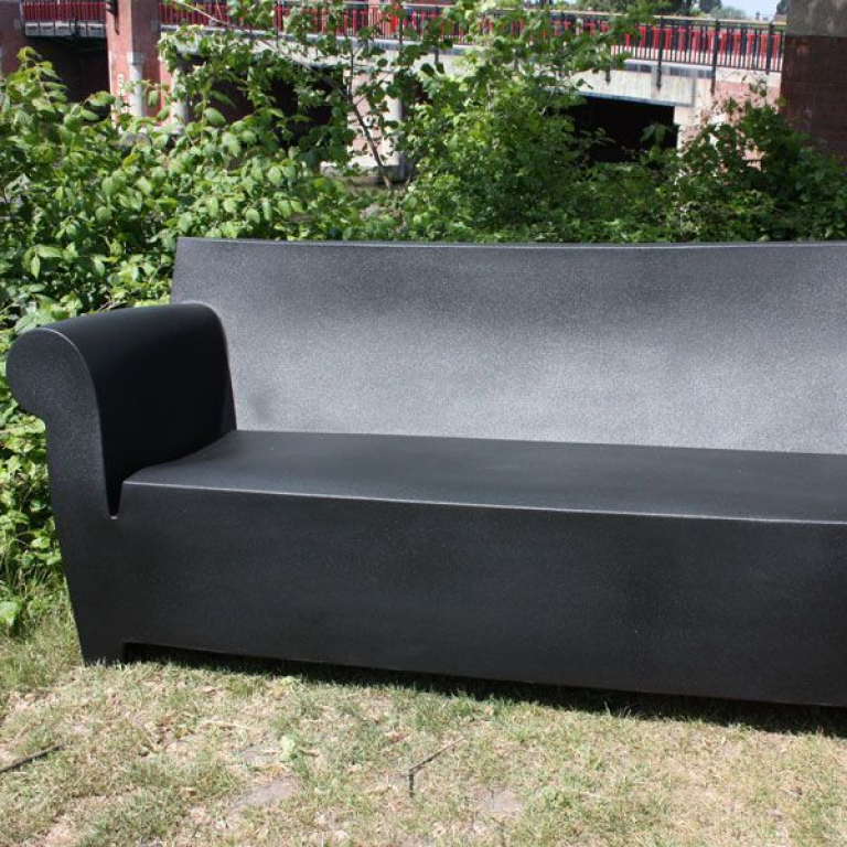 Kartell Bubble Club tuinbank zinkwit