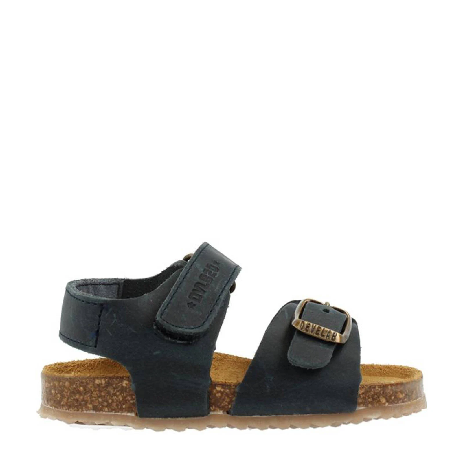 Develab 48195  leren sandalen blauw