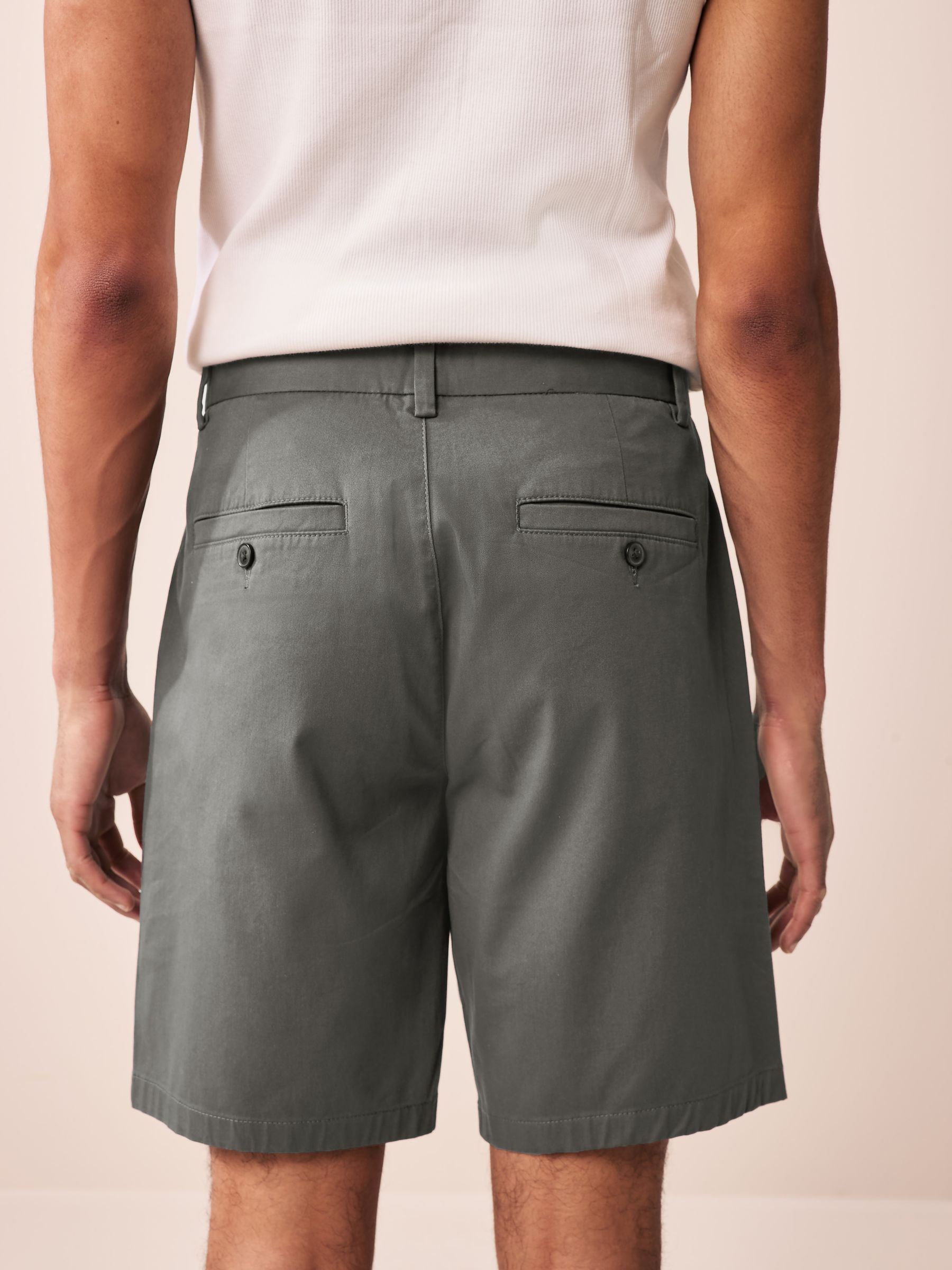 Zwart/marineblauw/antraciet - Straight fit - Set van 3 chinoshorts met stretch