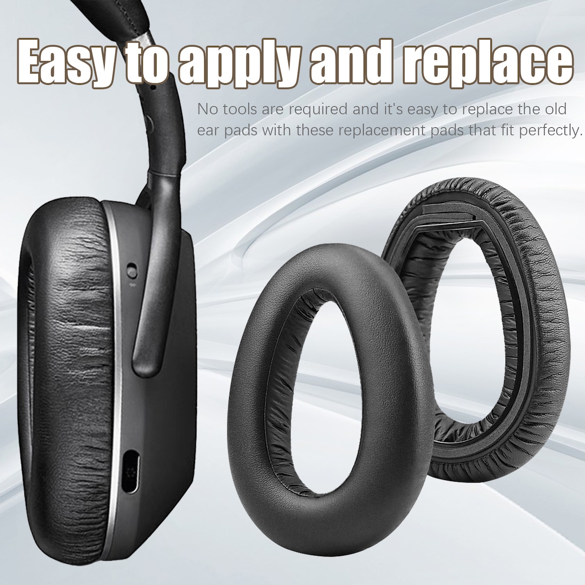 Øreputer til Sennheiser PXC550 MB660 1 par Sort