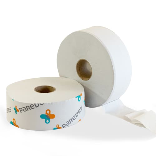 Papier toilette rouleau géant Jumbo blanc 380m 8,3 x 17,5 cm Ecolabel Paredes