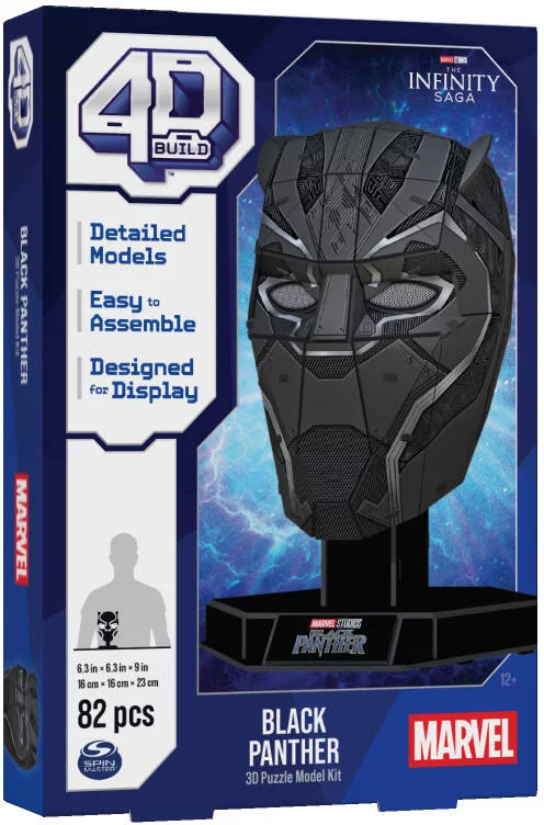MARVEL - AVENGERS - PUZZLE 3D - BLACK PANTHER - MASQUE 82 PIECES