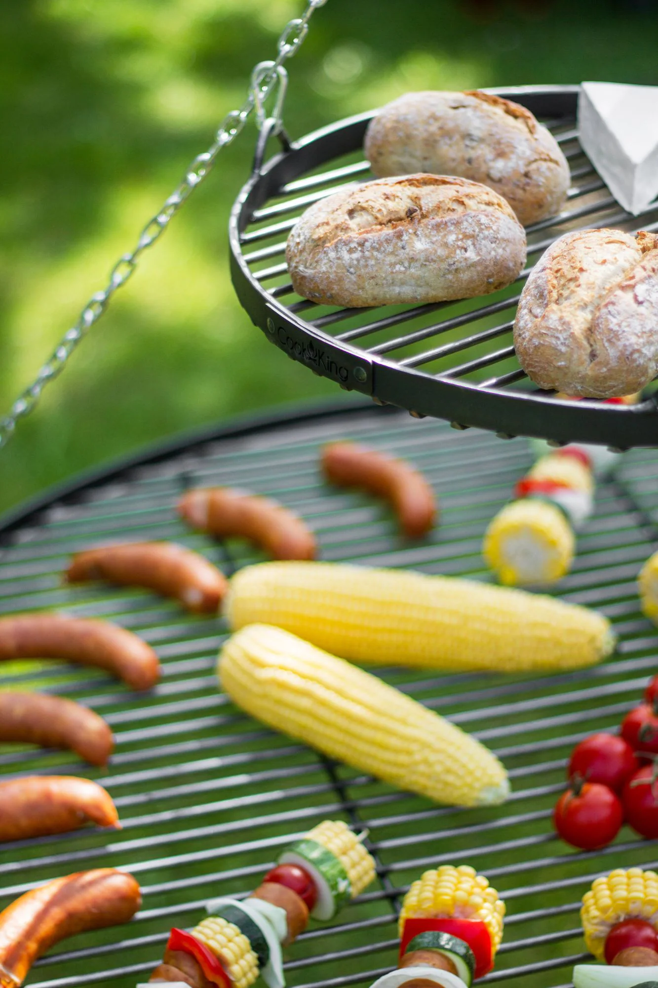 Grillrost aus Naturstahl 80 cm
