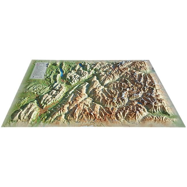 3D MAP - RELIEF SAVOIE 61X41 ECHELLE 1 250 000