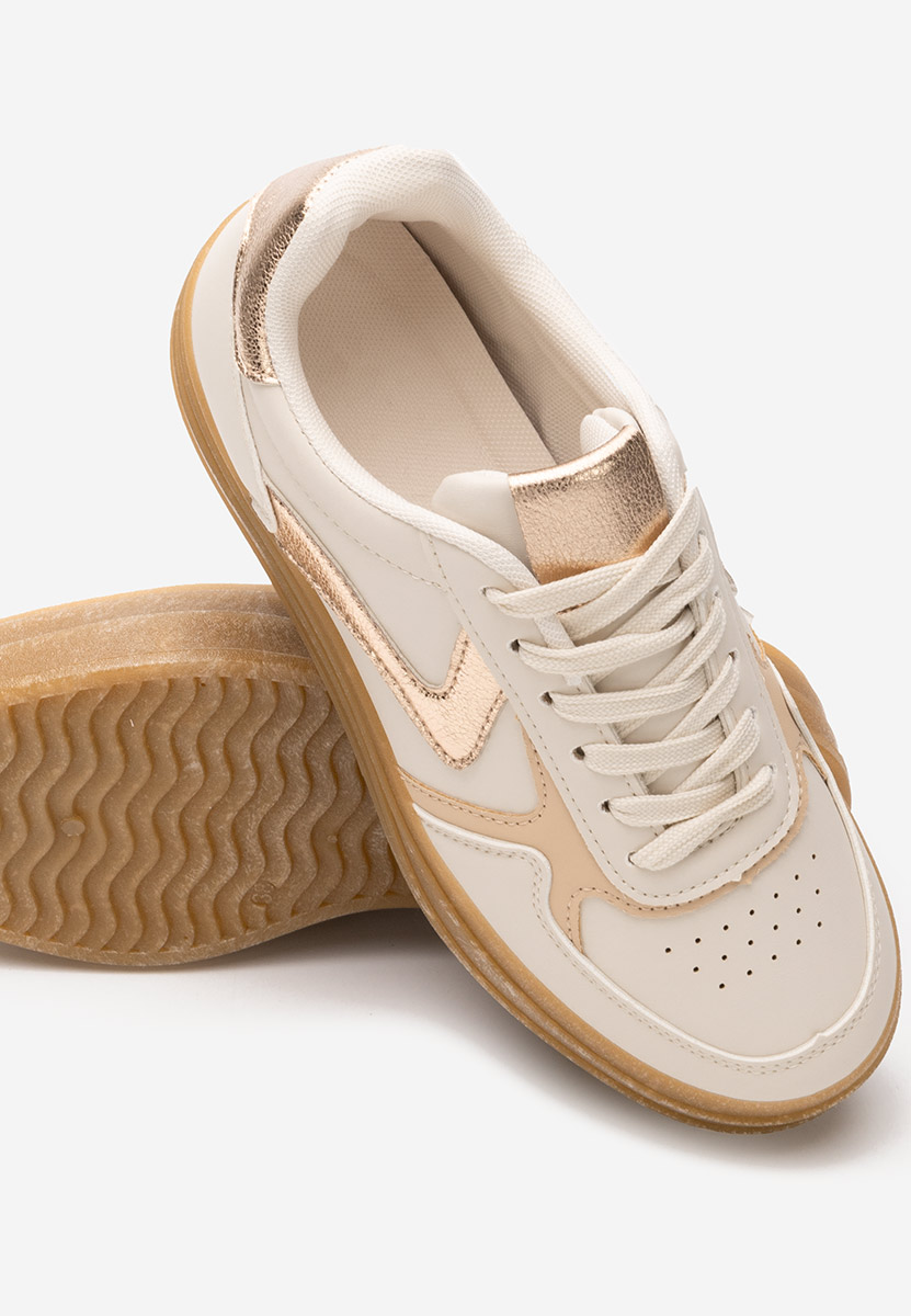 Baskets pour femme beige Shawnna