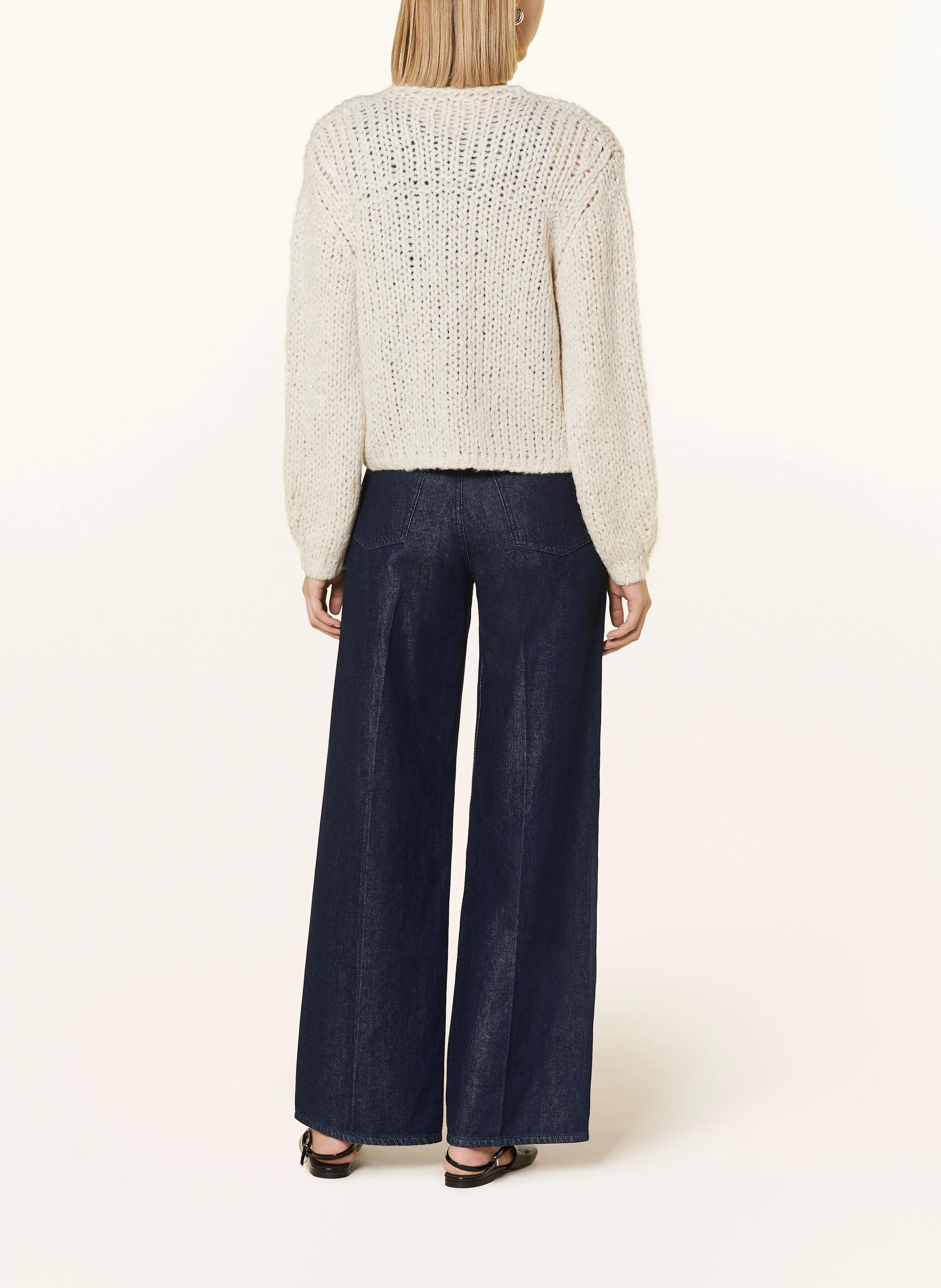 oui Strickjacke mit Schmucksteinen