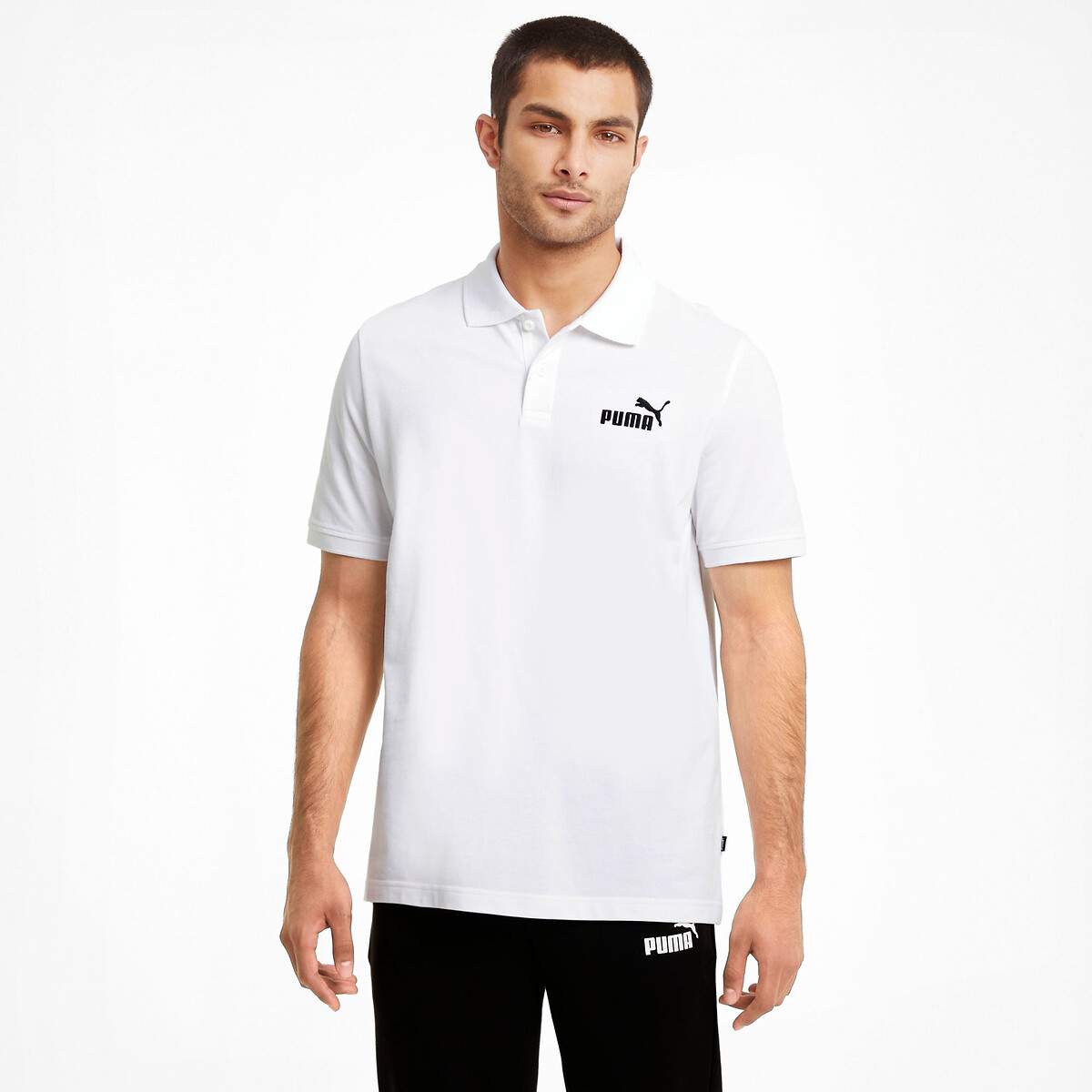 PUMA<br>Polo em algodão piqué essencial
