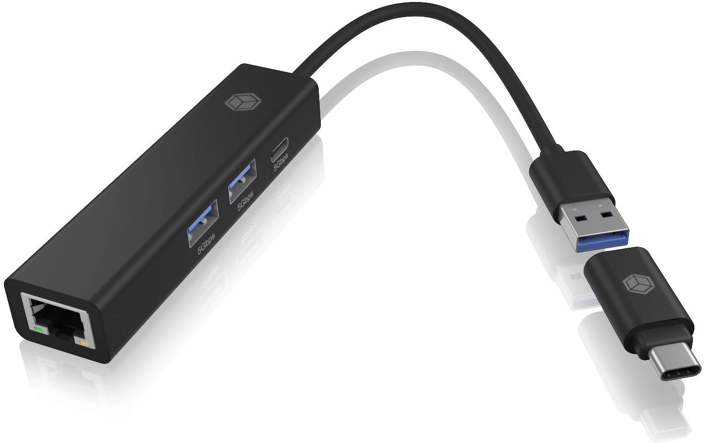 USB-Hub IB-HUB1439-LAN4-Port USB-Hub