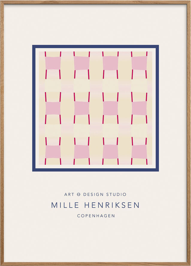 Poster & Frame Kalejdoscope 06 Beige & lyserød