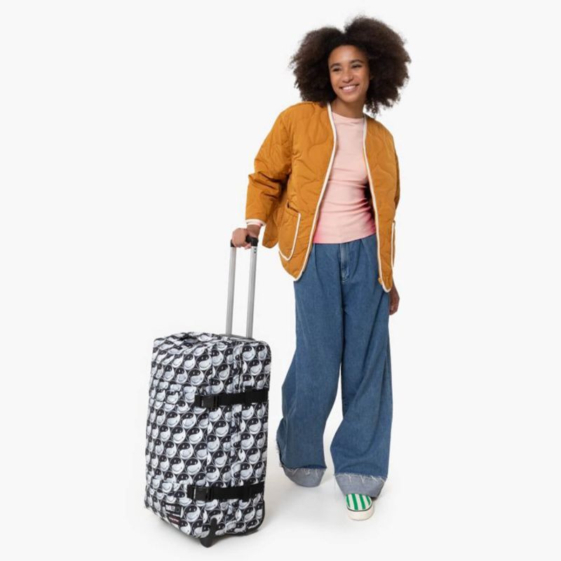 Valise souple Transit'R M 67 cm Smiley YY Black