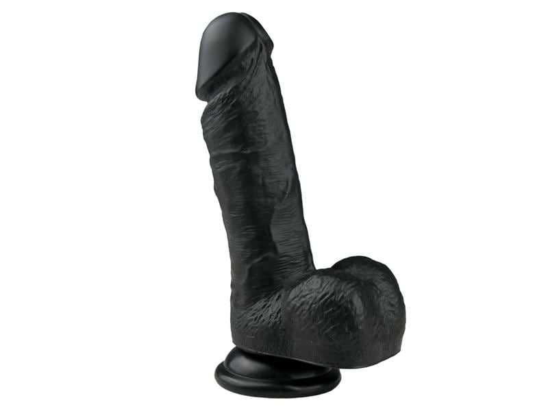 Easytoys Realistischer Dildo 17.5 cm Schwarz Hochwertiges Sextoy für erotische Momente