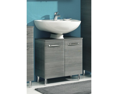 Pelipal Alika 60 cm grafiet structuur wastafelmeubel, horizontaal gedemonteerd