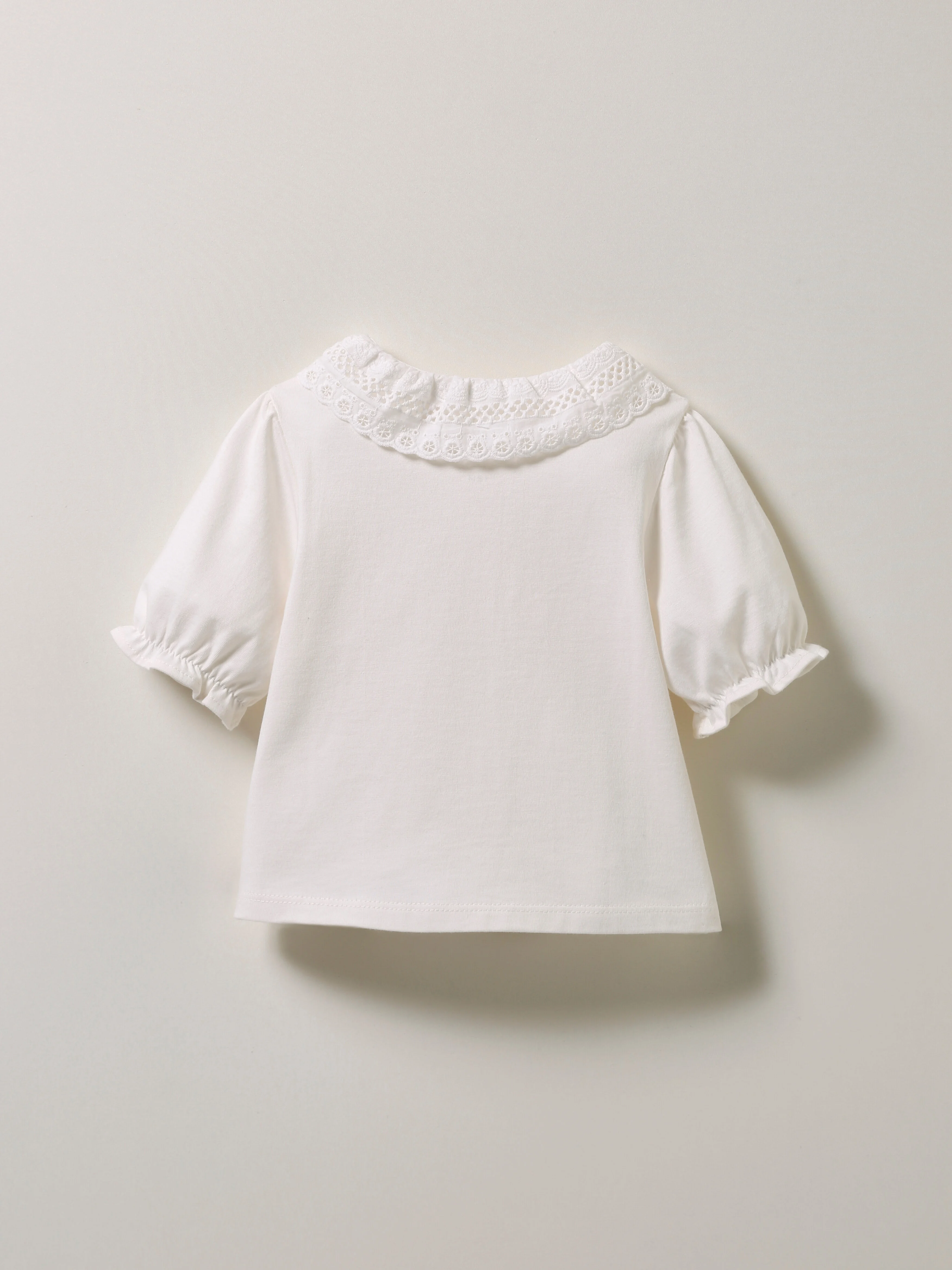 T-shirt raffiné en coton biologique | Blanc