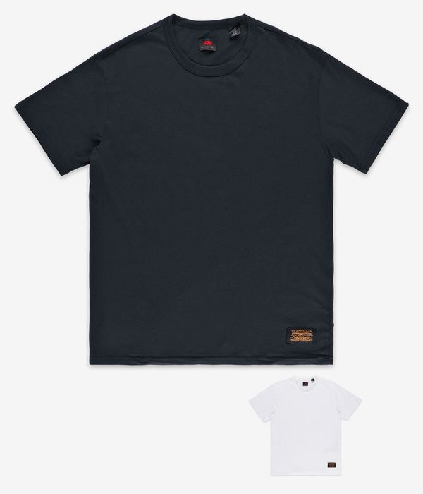 Levi's Skate 2 Pack T-Shirt (white jet black)