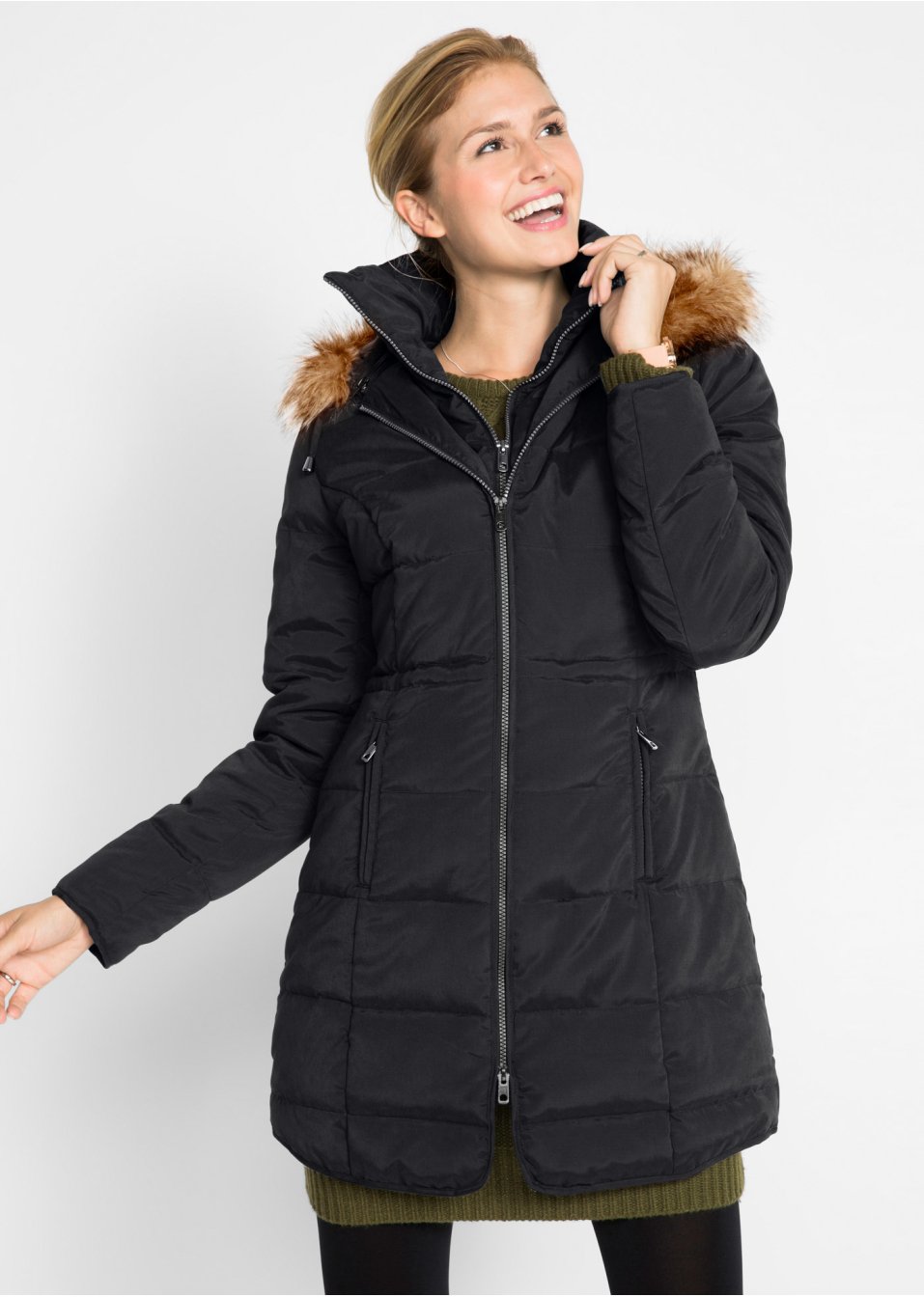 Veste matelassée à capuche, doublée