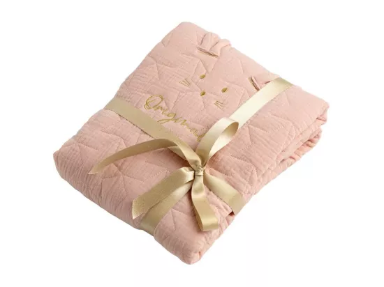 Couvre lit ovale pour berceau en coton