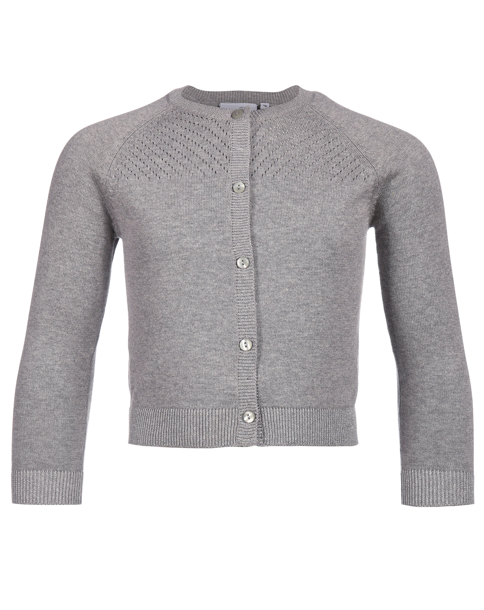 Strickjacke NEELE mit Glitzer in grey melange