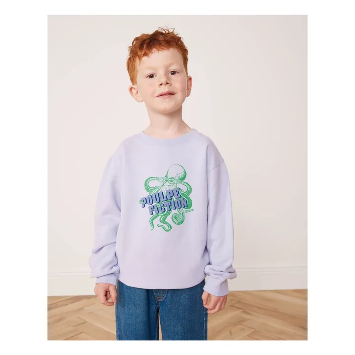 Bonton Sweat Coton Bio Smile | Lilas