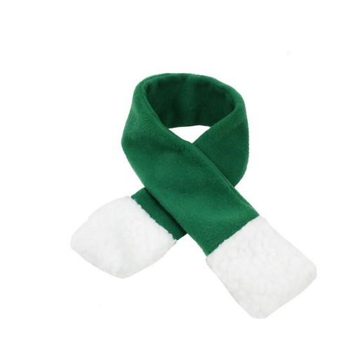 Cachecol natalino verde para cães e gatos.