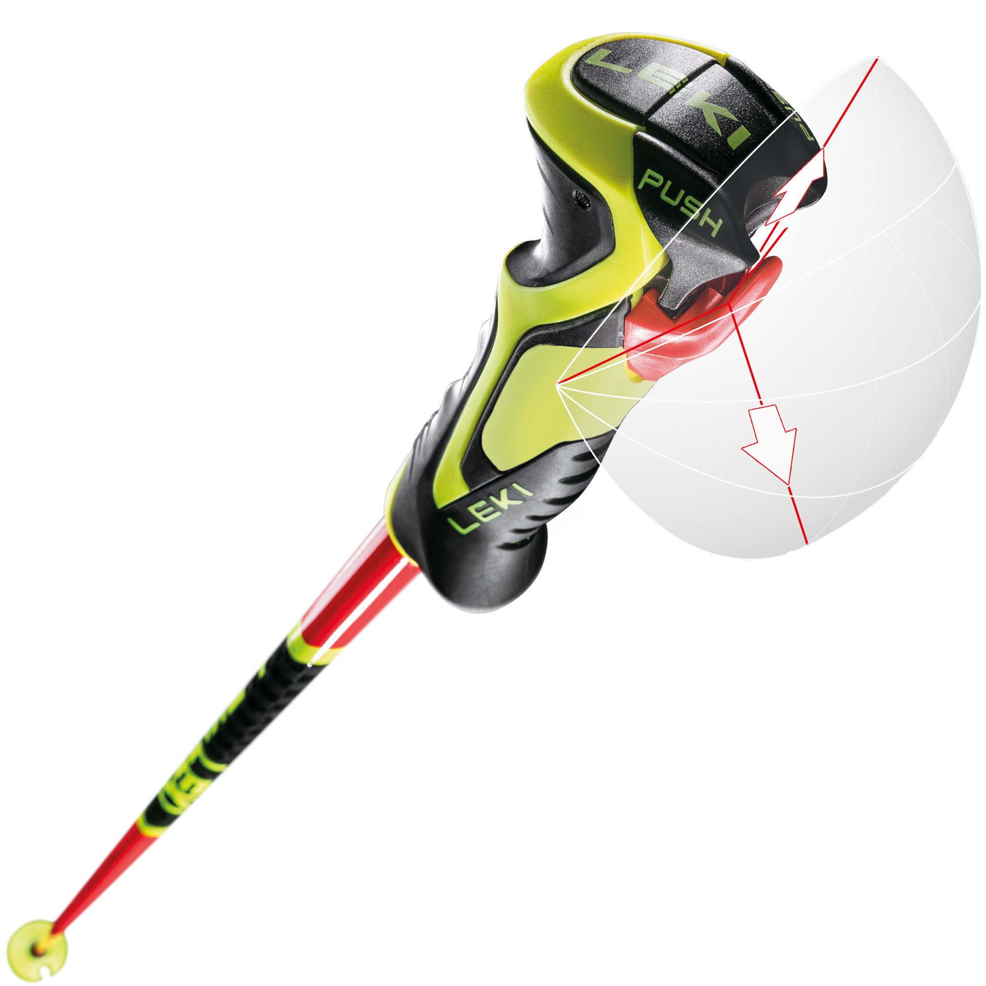 LEKI WCRLite SL 3D Skistöcke hellrot
