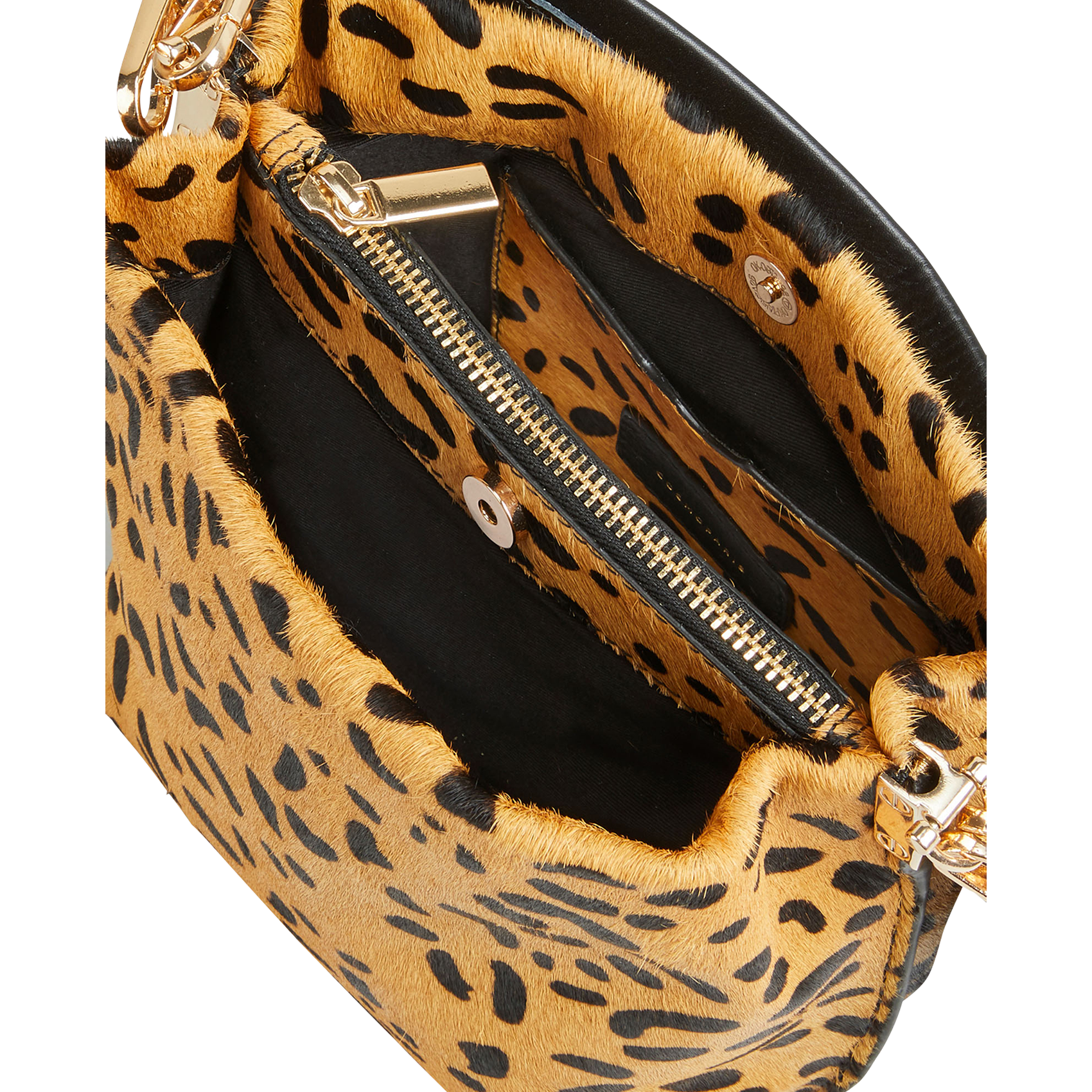 AUREL - Sac seau en cuir poulain imprimé | Multicolore