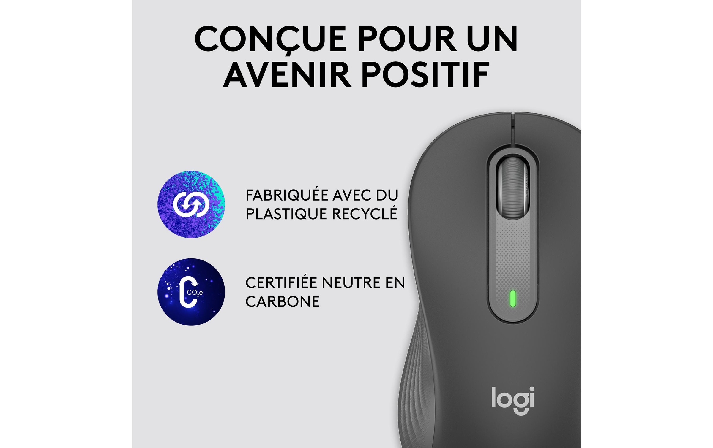 Logitech Maus »Signature M650 L left Graphite« kabellos