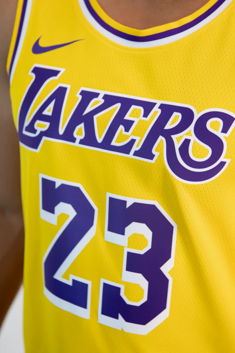 Nike Los Angeles Lakers Icon Edition LeBron James Herren Basketballtrikot