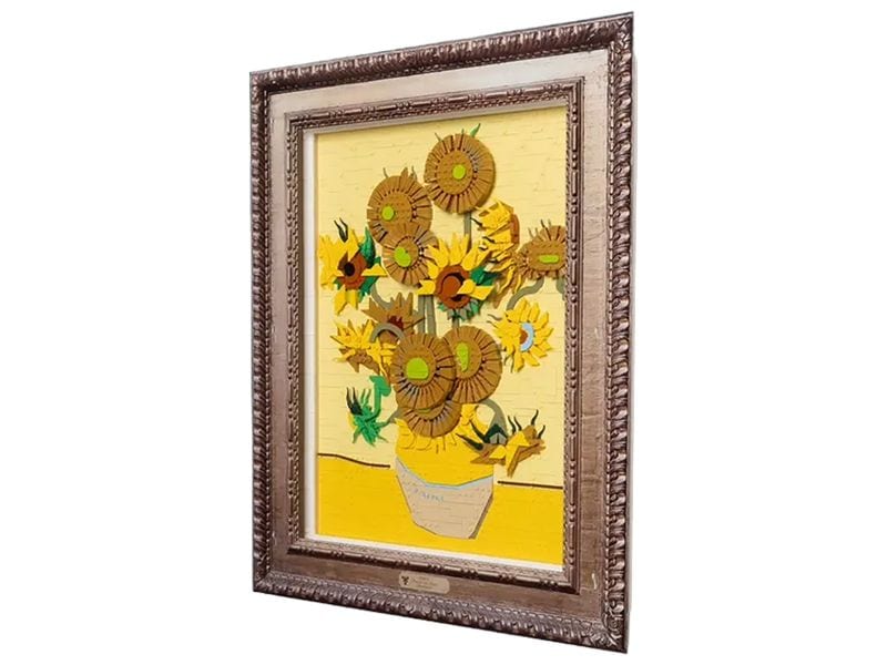 iDisplayit Acryl-Wand-Display für Vincent van Gogh Sonnenbl Robustes Acryl-Wand-Display für die LEGO Sammlung