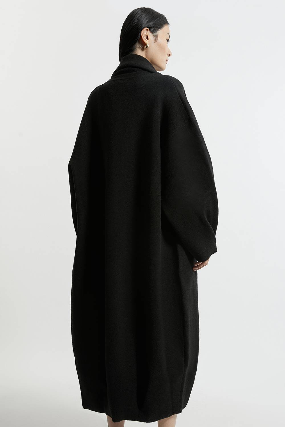 KarenMillen Manteau-cardigan Oversized Compact En Maille Mélangée Laine