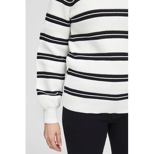 Fransa Stribet Strikbluse, Antique Mix, XL