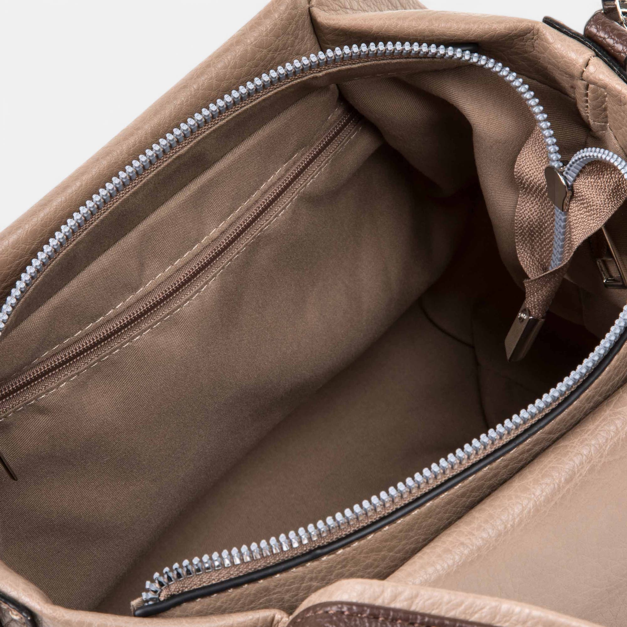 Sac bandoulière taupe