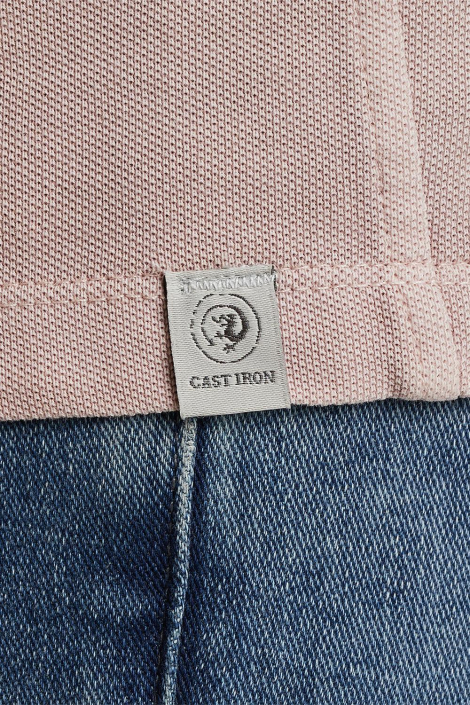 Cast Iron roze heren polo